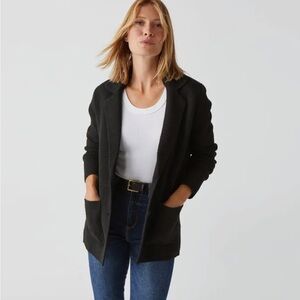 Michael Stars Cozy Knit Relaxed Wool Blend Jacket.